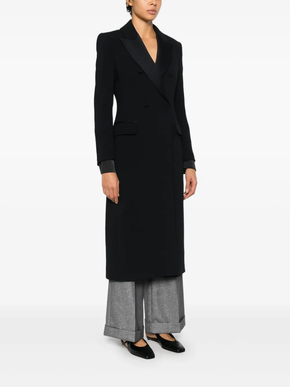 Simona Corsellini Double-breasted Coat In Multi