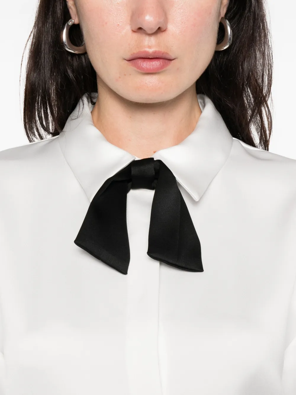 Simona Corsellini Bow Shirt In White