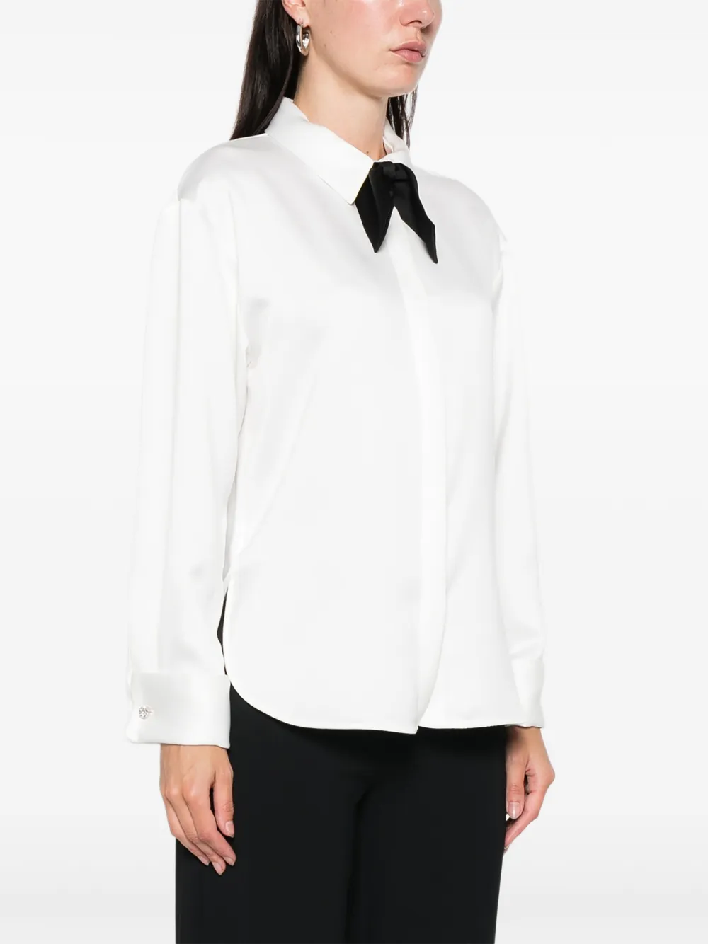 Simona Corsellini Bow Shirt In White