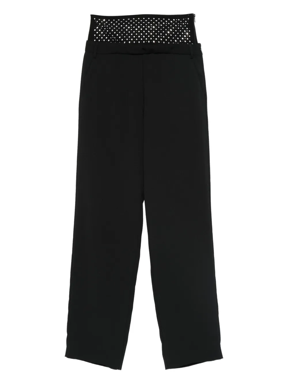 Simona Corsellini Embellished Trousers In Black