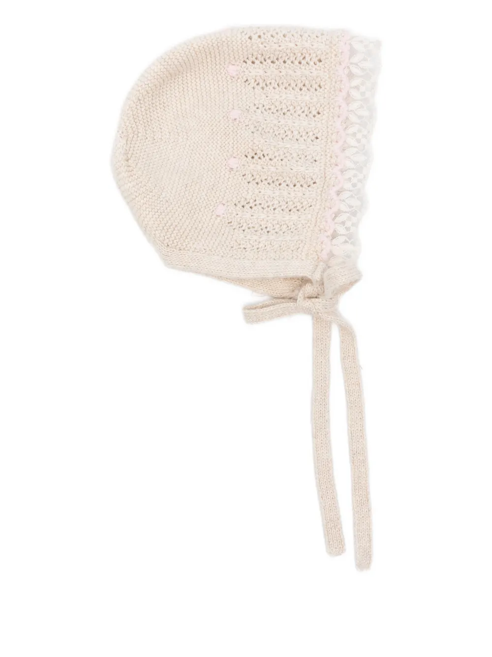 Paz Rodriguez Muts met kanten detail - Beige