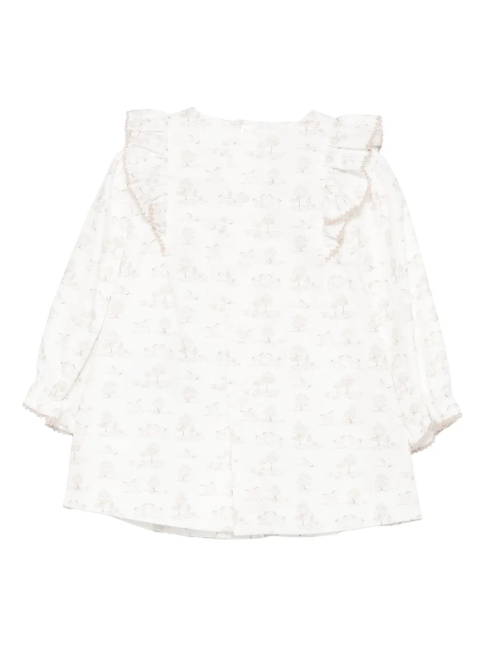 Paz Rodriguez Jurk set met ruches - Wit