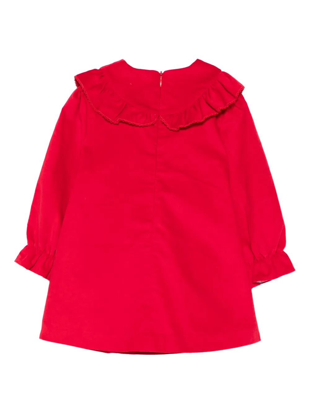 Paz Rodriguez Jurk met ruches en borduurwerk - Rood