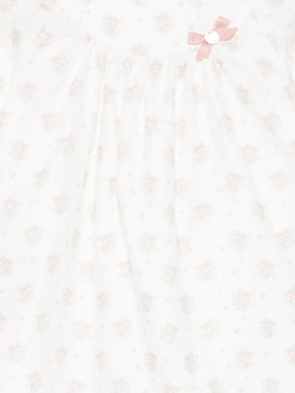 Paz Rodriguez Jurk met strik en bloemenprint - Wit