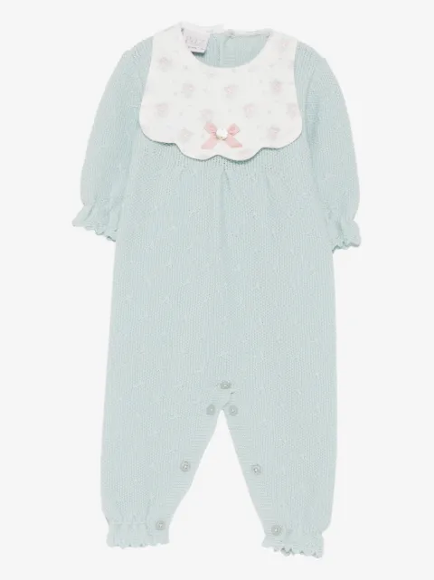 Paz Rodriguez scalloped floral-detailed romper