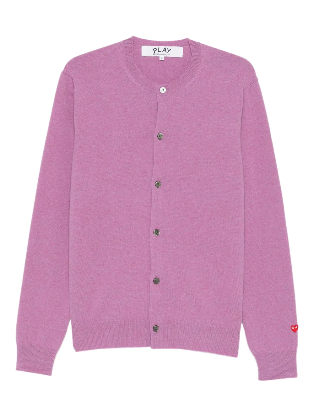 Comme Des Garçons Play Cardigan girocollo - Viola