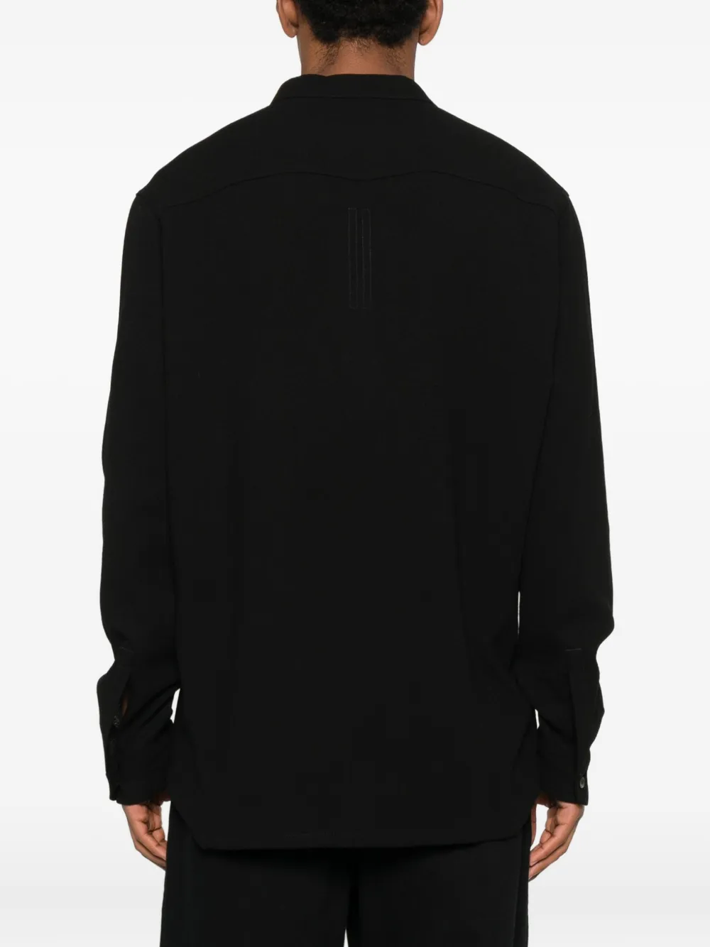 Rick Owens Wollen overhemd Zwart