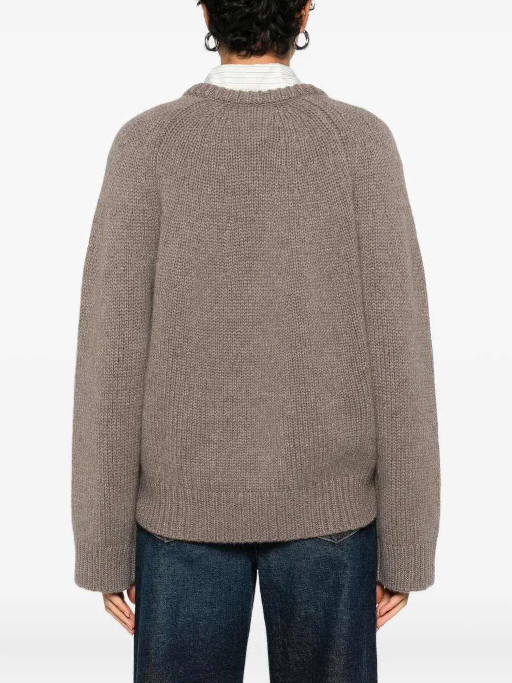 Lisa Yang Oia trui met V-hals Bruin