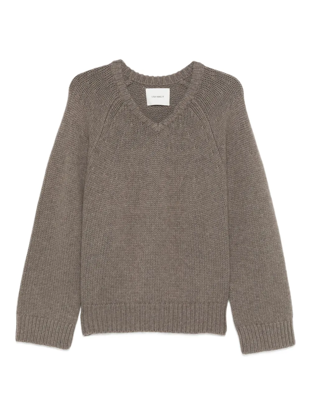 Lisa Yang Oia V-neck sweater | Brown | Image 1