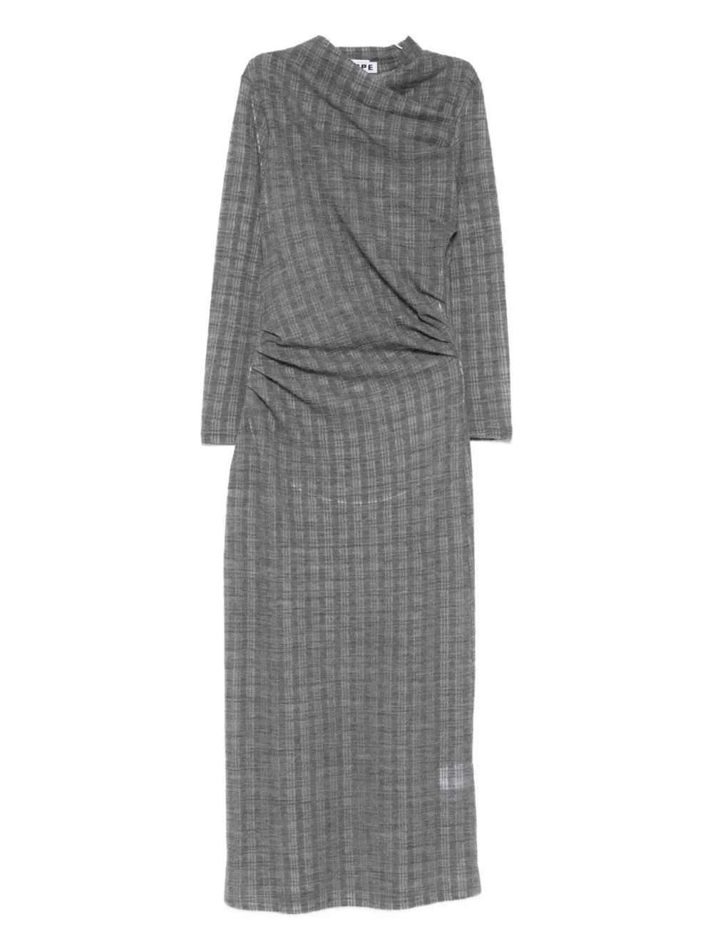 Hope Abito lungo Nova con ruches - Grigio