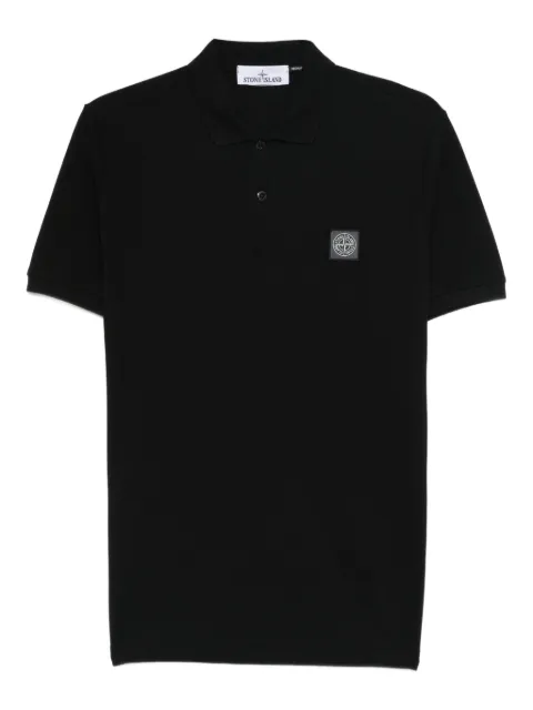 Stone Island short-sleeve patch polo shirt