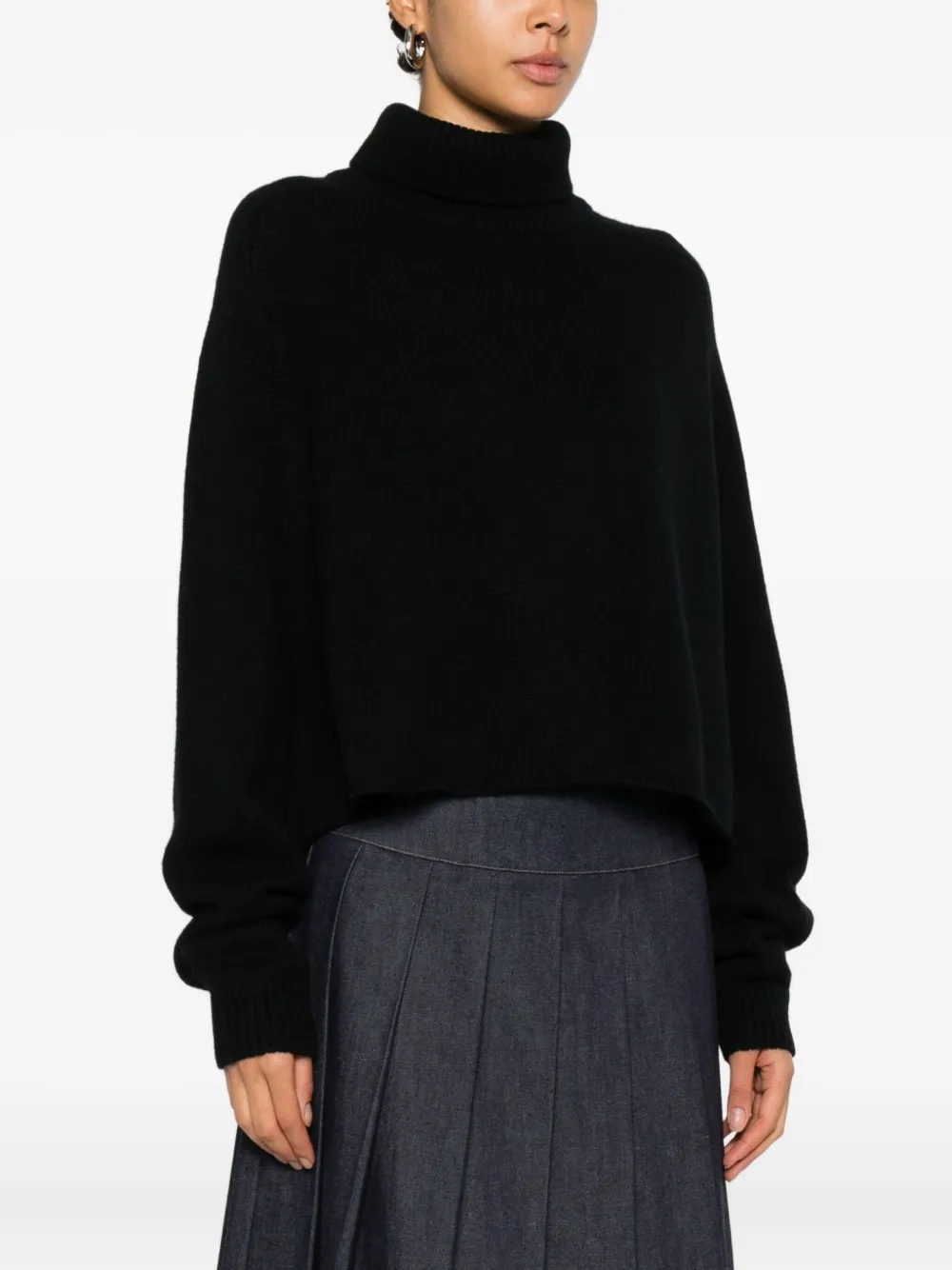 Lisa Yang Cathie Roll-neck Sweater In Black