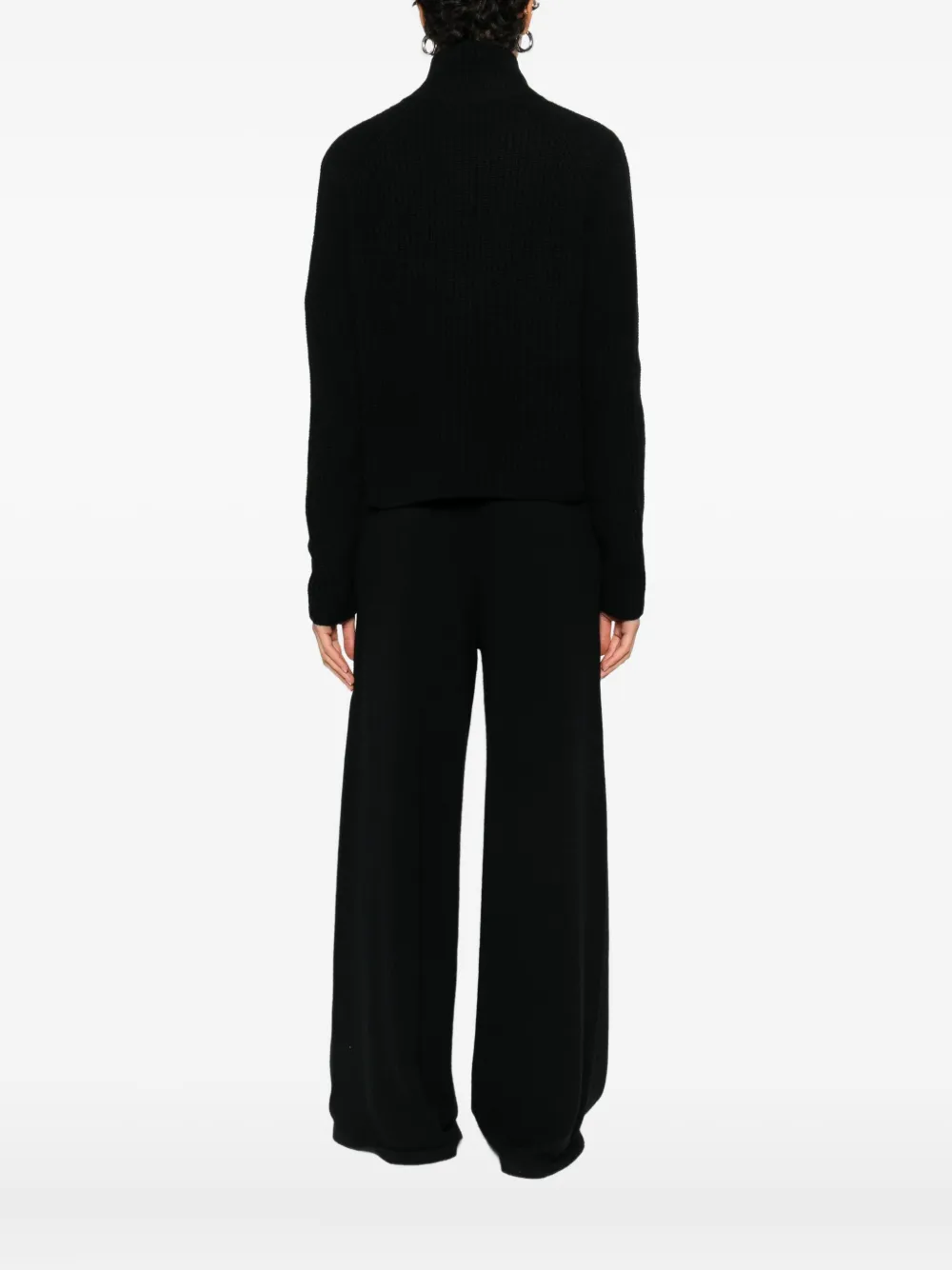 Lisa Yang Sadie Zip Cardigan In Black