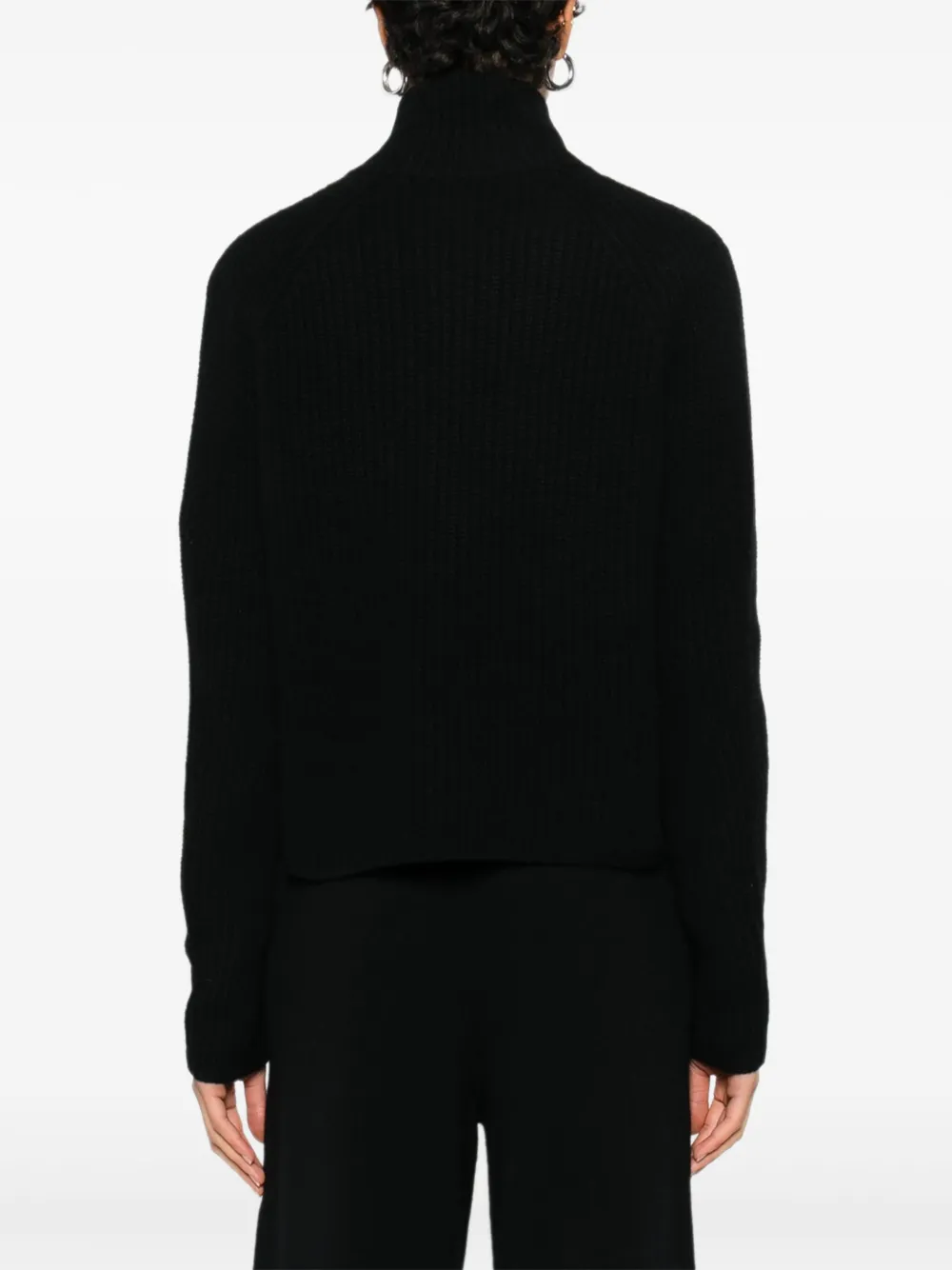 Lisa Yang Sadie vest met rits Zwart