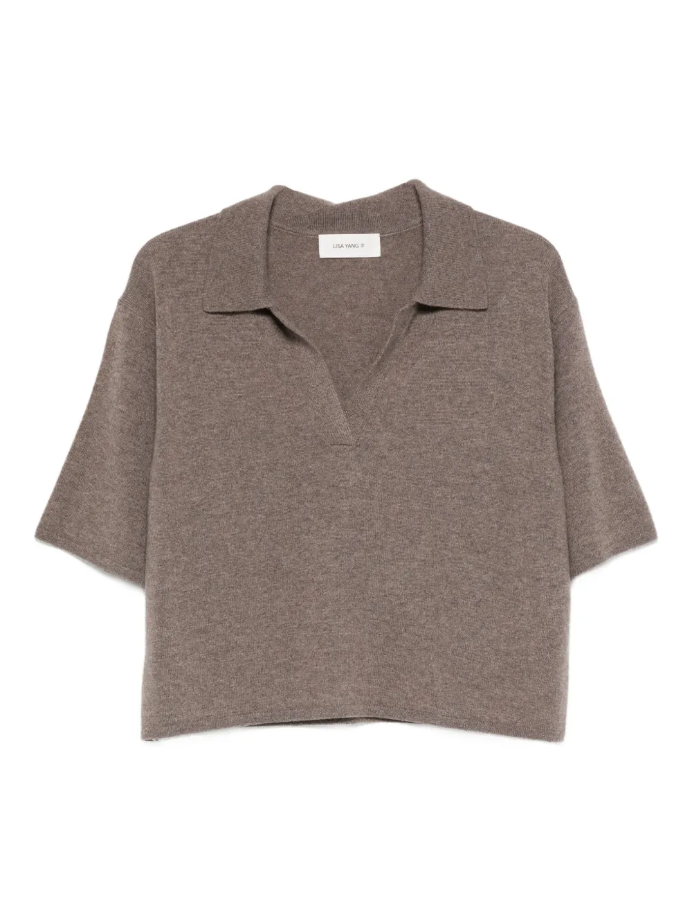Lisa Yang Neela collared T-shirt | Brown | Image 1