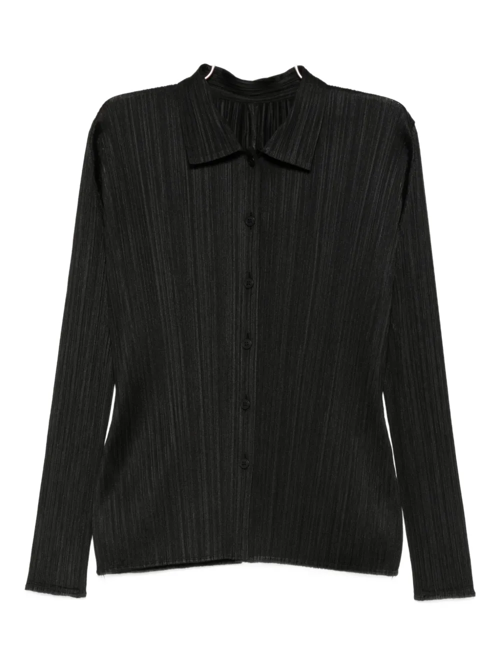 Issey Miyake Basics Button-up Shirt In Black