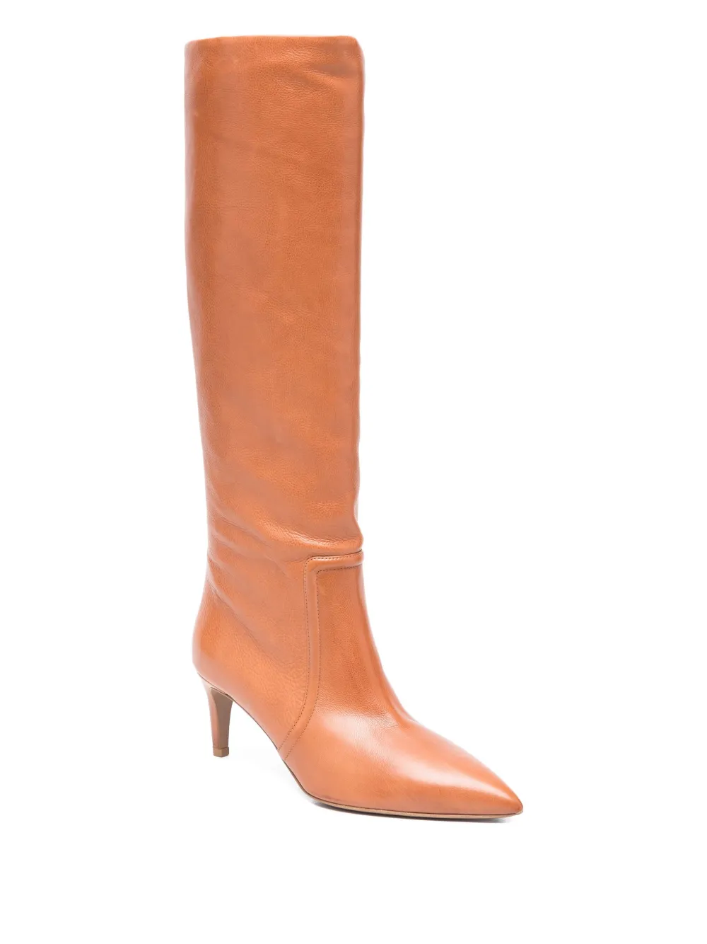 Paris Texas 65mm Stiletto Pointed Boot In Brown