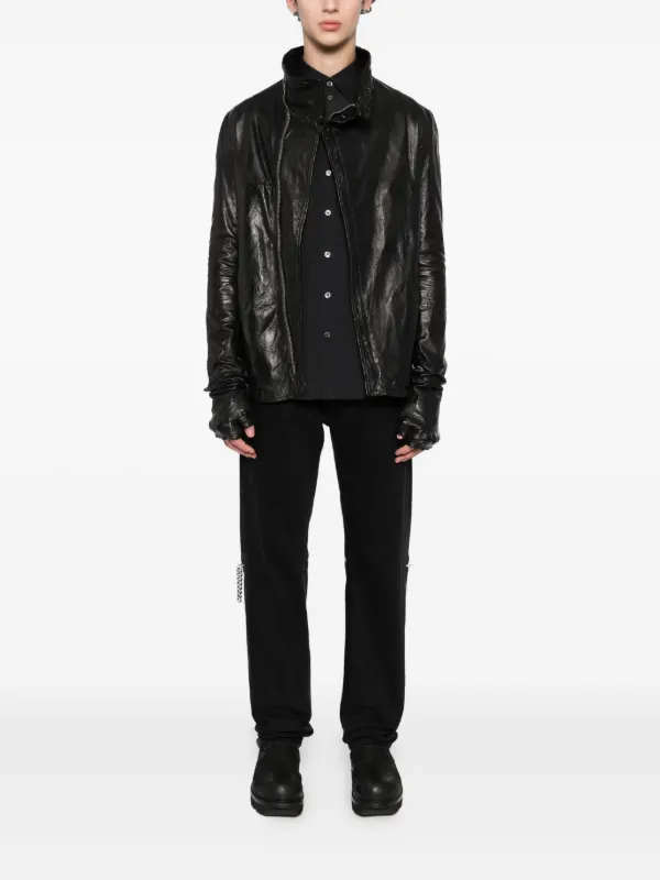Carol Christian Poell Arthrosic Leather Jacket | Black | FARFETCH