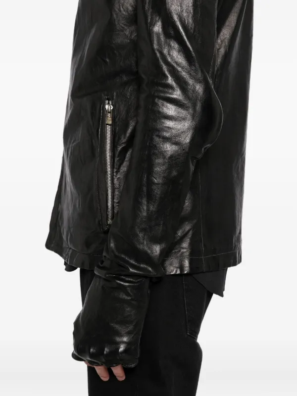 Carol Christian Poell Arthrosic Leather Jacket | Black | FARFETCH AZ