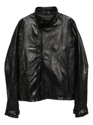 Carol Christian Poell Arthrosic Leather Jacket | Black | FARFETCH