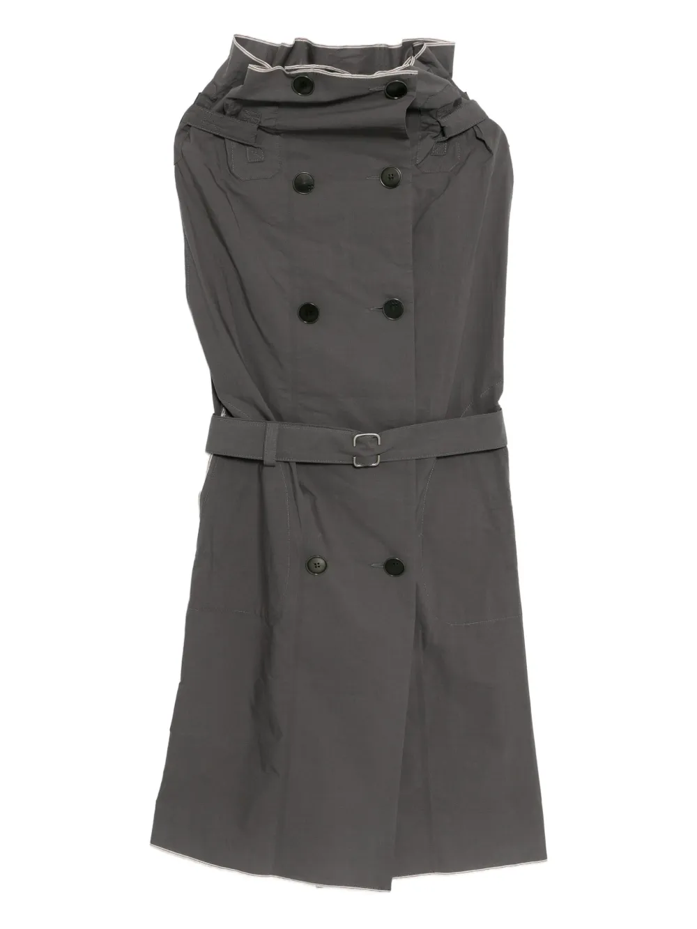 Carol Christian Poell Self Edge Metre coat | Grey | Image 1