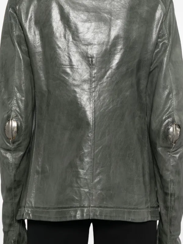 Carol Christian Poell Prosthetic Leather Jacket | Grey | FARFETCH