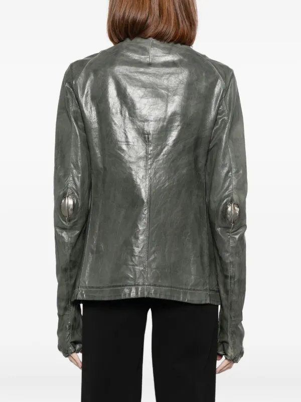 Carol Christian Poell Prosthetic Leather Jacket | Grey | FARFETCH