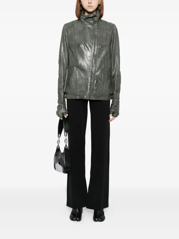 Carol Christian Poell Prosthetic Leather Jacket | Grey | FARFETCH CA