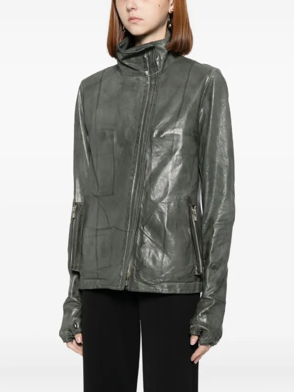 Carol Christian Poell Prosthetic Leather Jacket | Grey | FARFETCH
