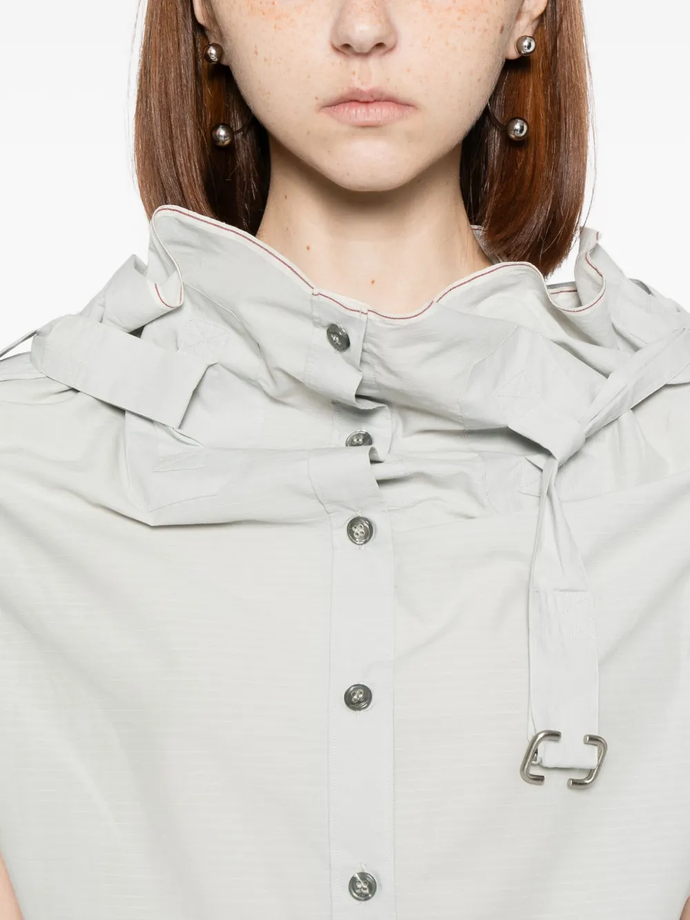 Carol Christian Poell Self Edge Meter Hemd In Gray