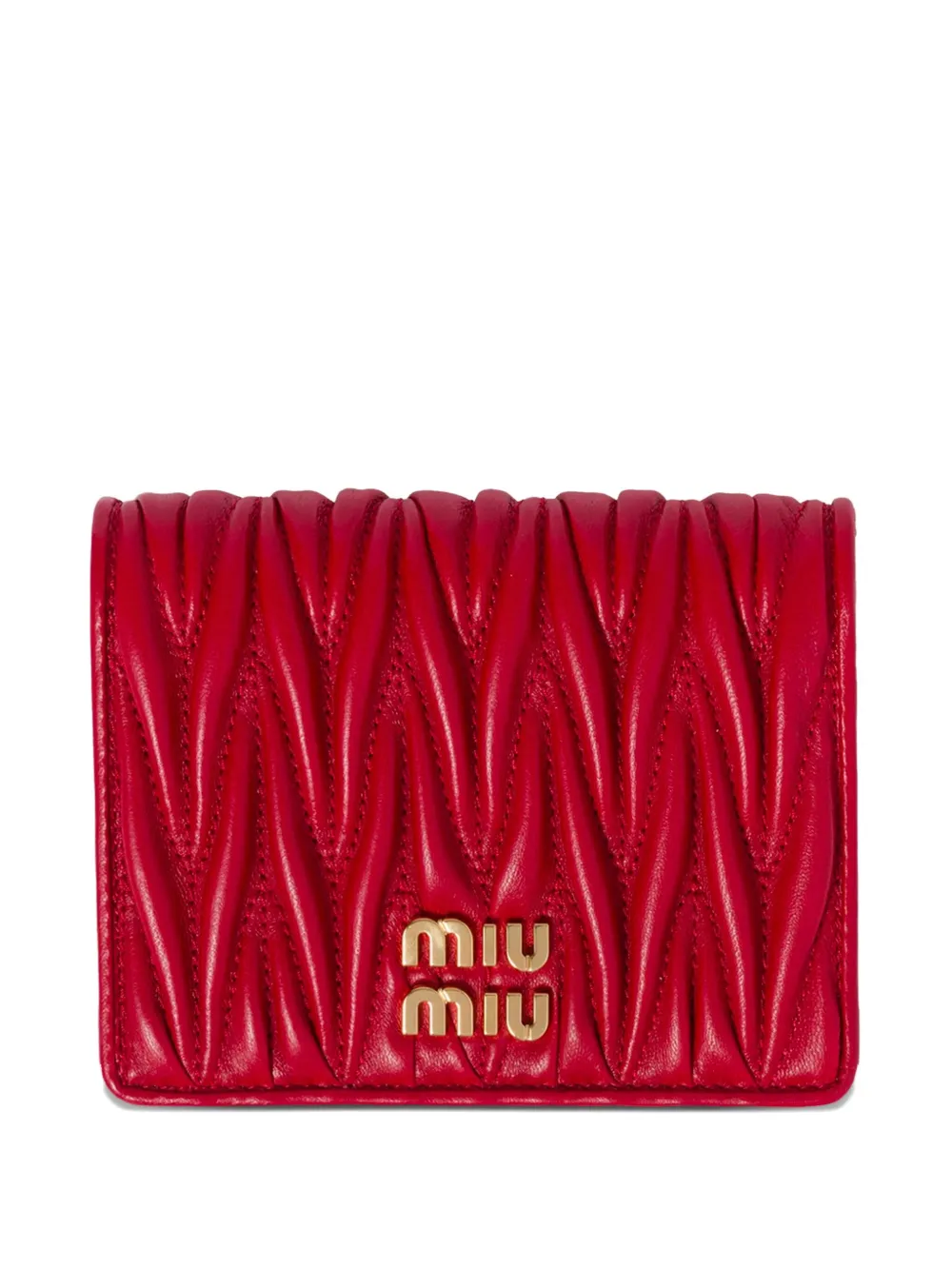 Miu Miu small matelassé wallet | Red | Image 1