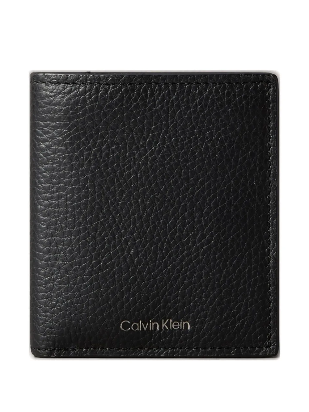 Calvin Klein Leather Wallet In Black