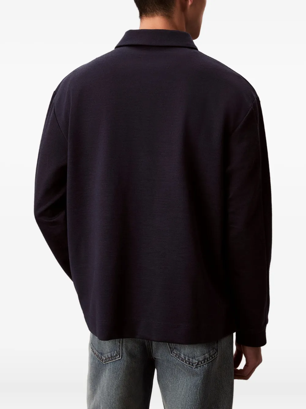 Calvin Klein Poloshirt met geborduurd monogram Blauw