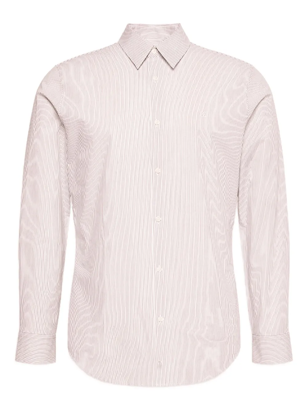Calvin Klein long-sleeved striped shirt – White