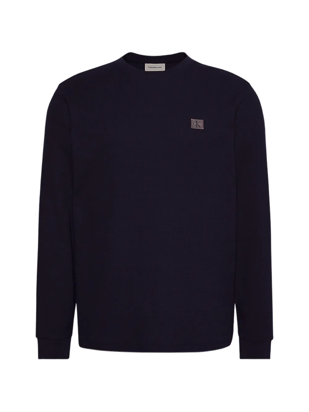 Calvin Klein logo-patch sweatshirt - Schwarz