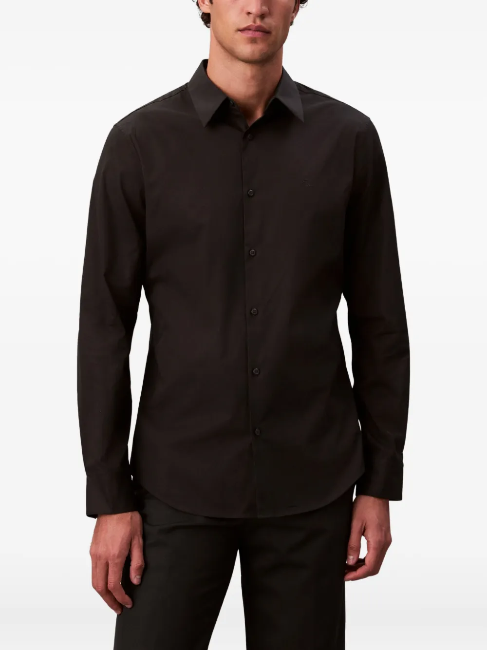 Calvin Klein Overhemd met lange mouwen Zwart