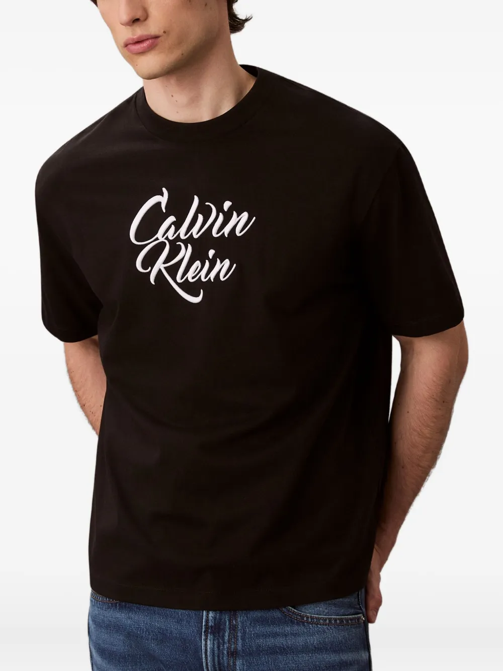 Calvin Klein Jeans Est.1978 Logo T-shirt In Black