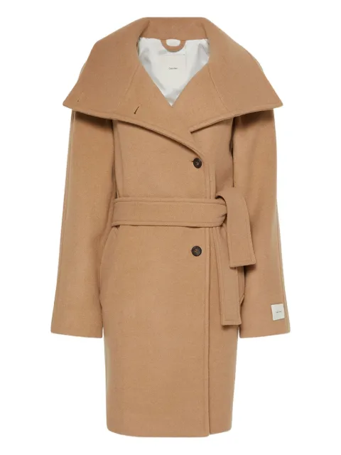 Calvin Klein belted coat