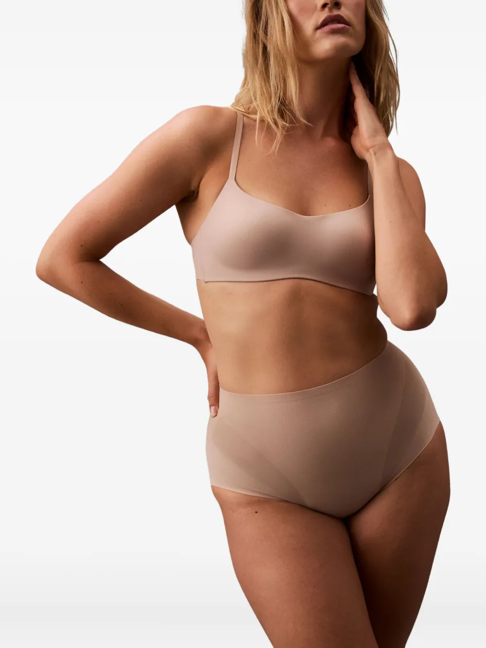 Calvin Klein Underwear High-waisted Briefs In Neutral