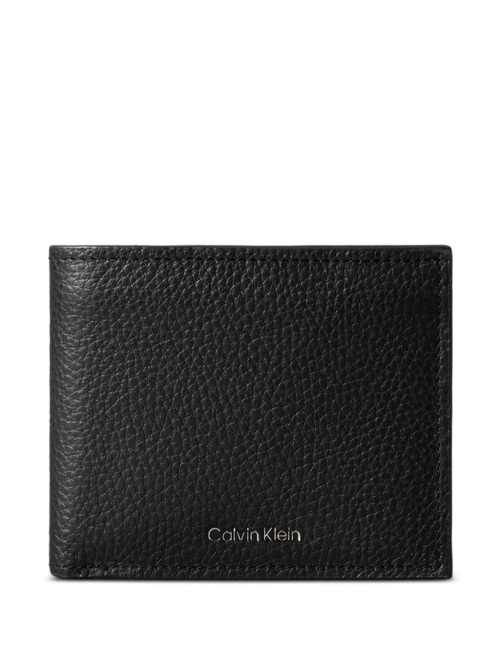 Calvin Klein grained leather wallet | Black | Image 1
