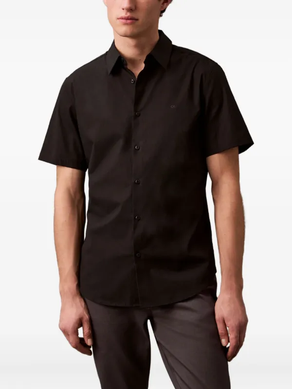 Calvin Klein short-sleeve Shirt | Black | FARFETCH JO