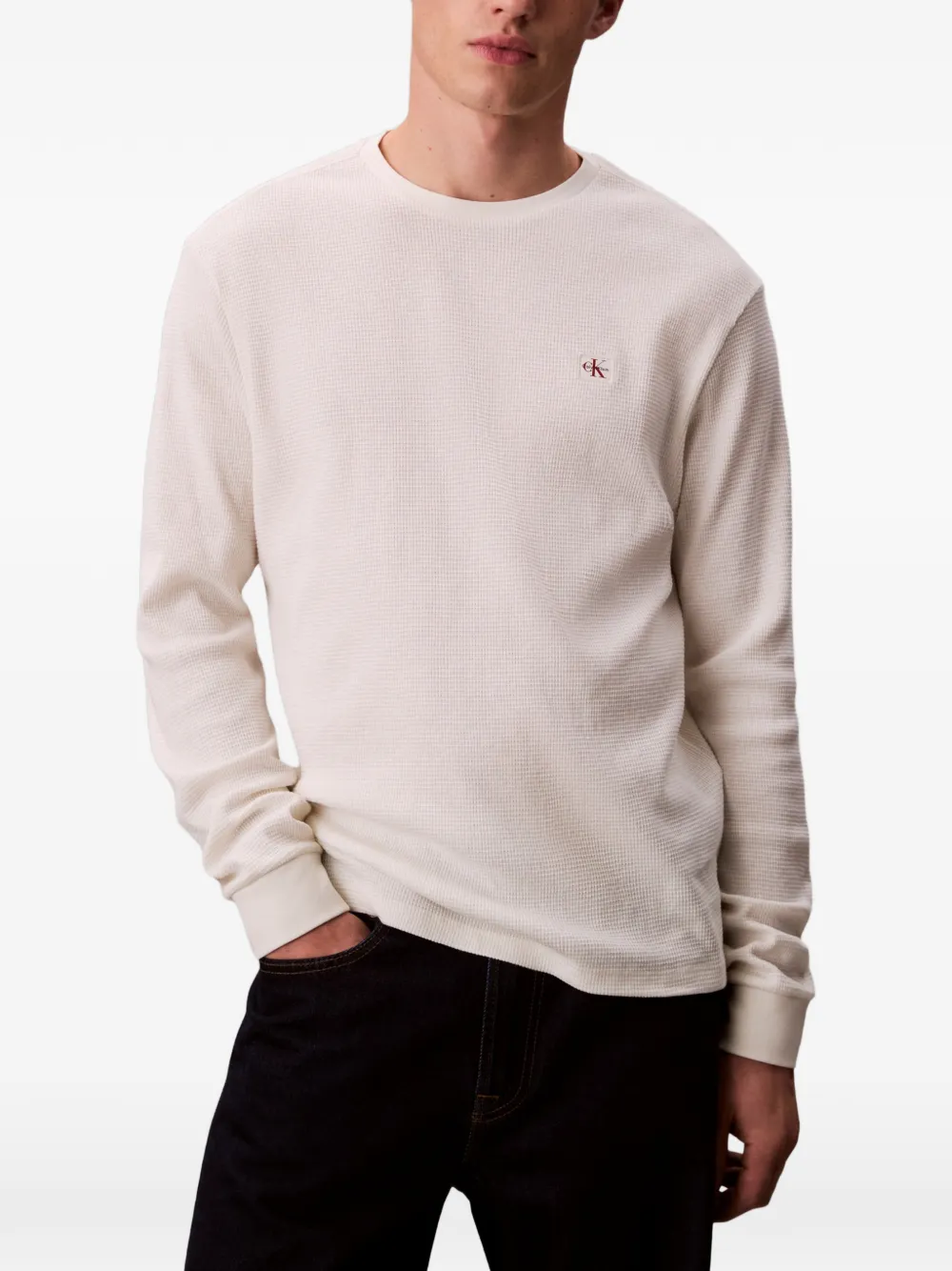 Calvin Klein Jeans Long-sleeve T-shirt - Neutrals 