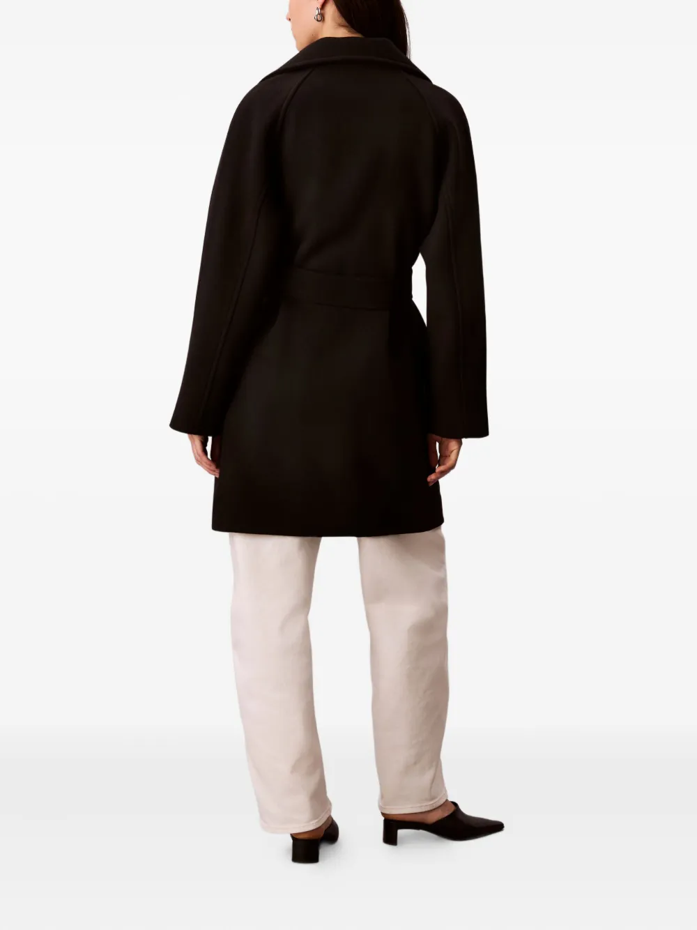 Calvin Klein Jas met ceintuur Zwart