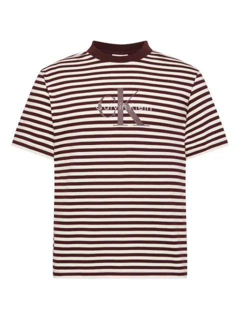 Calvin Klein Jeans logo-print striped T-shirt