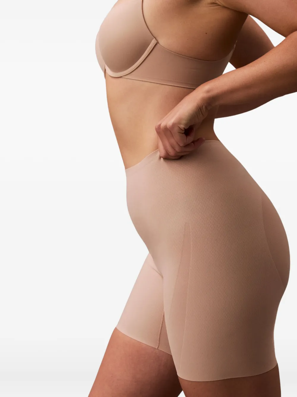 Calvin Klein Underwear sheer-panel shaping shorts - Beige