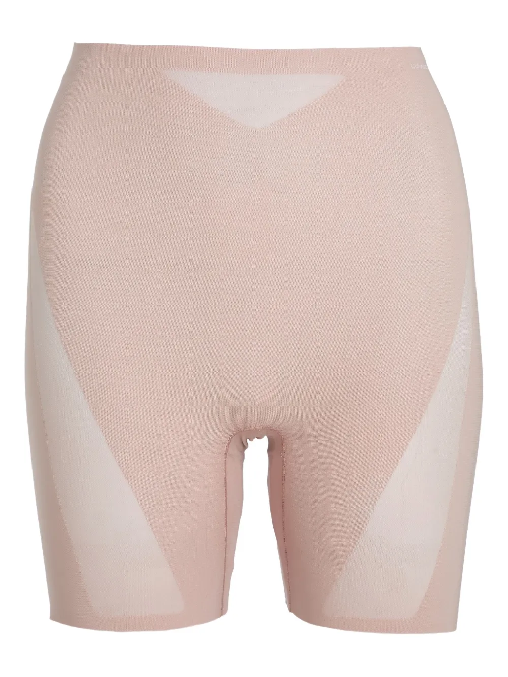 Calvin Klein Underwear Sheer-panel Shaping Shorts In Neutral