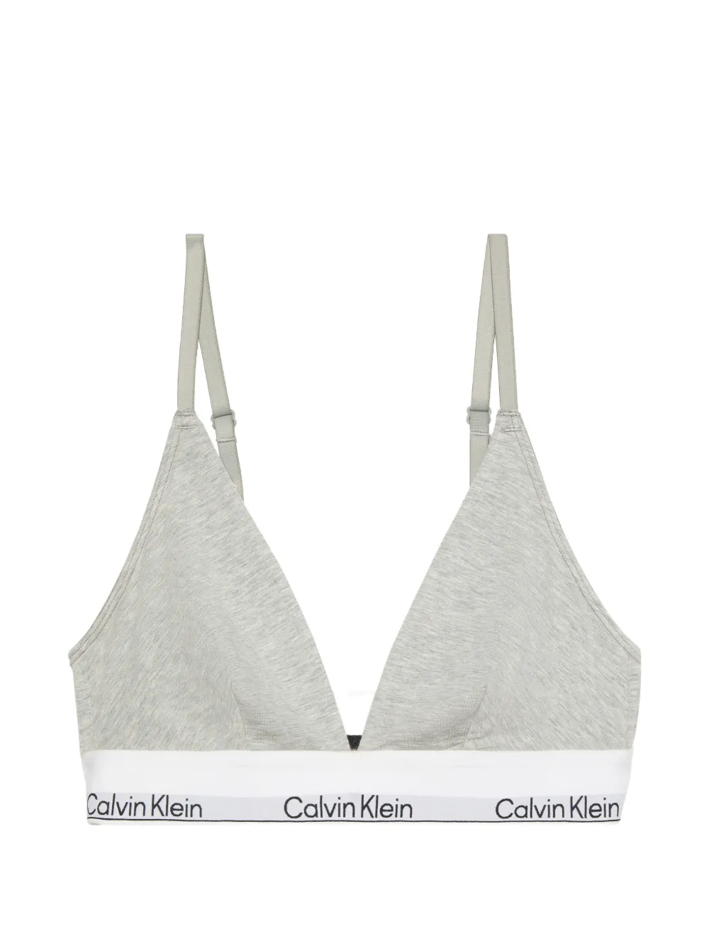 Calvin Klein Underwear triangle-design bra - Grigio