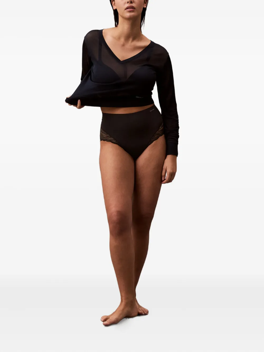 Calvin Klein Underwear Lace Briefs In Black