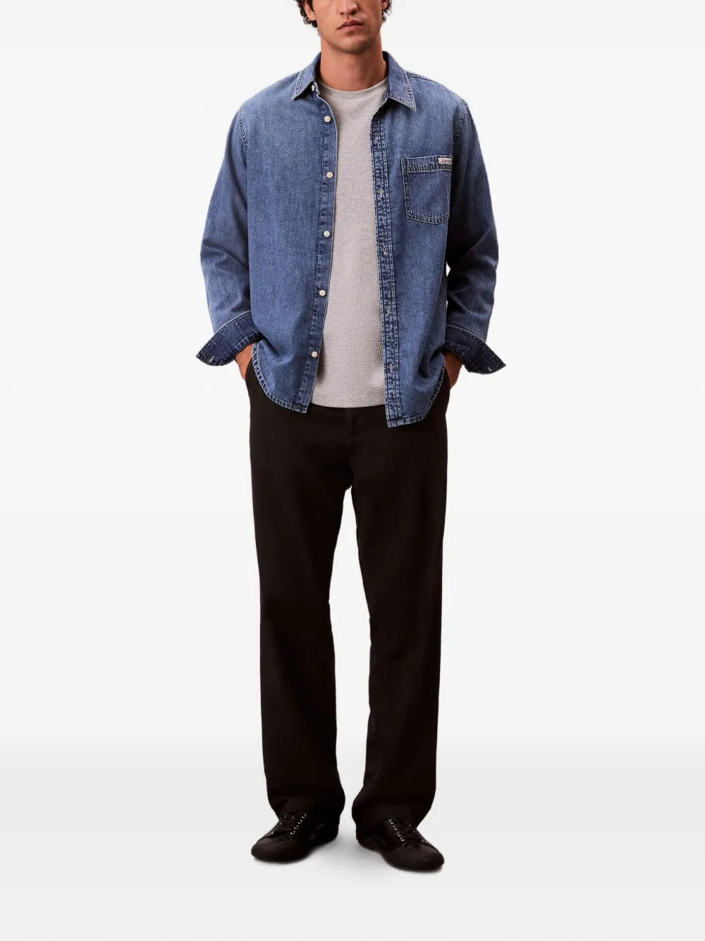 Long-Sleeve Patch T-Shirt
