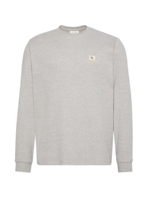 Calvin Klein Jeans футболка с длинными рукавами и нашивкой-логотипом